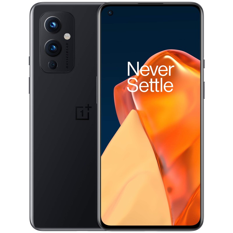 OnePlus 9 Astral Black， 5G 解锁安卓智能手机美国版， 120Hz 流体显示 屏，哈苏三摄，65W超快充，15W无线充电，内置Alexa